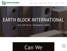 Tablet Screenshot of earthblockinternational.com